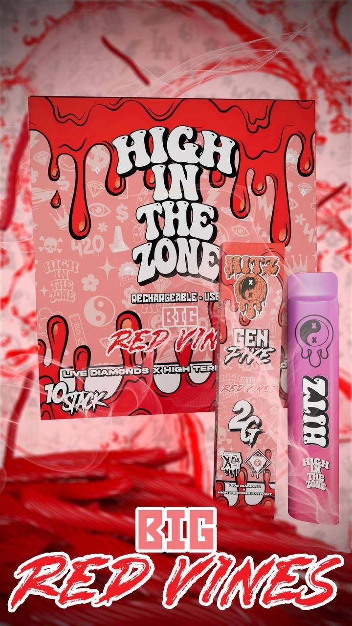 Hitz Big Red Vines 2G Disposable Vape